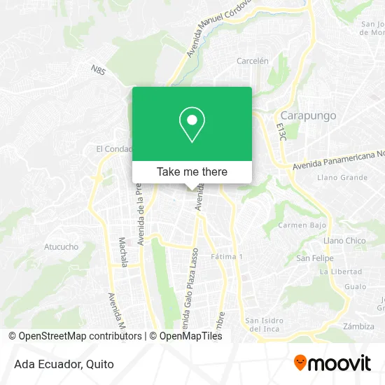 Ada Ecuador map