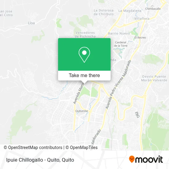 Ipuie Chillogallo - Quito map