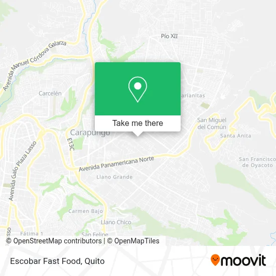 Escobar Fast Food map