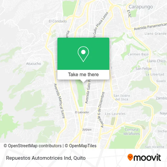 Repuestos Automotrices Ind map
