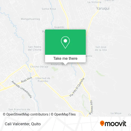Cali Valcenter map