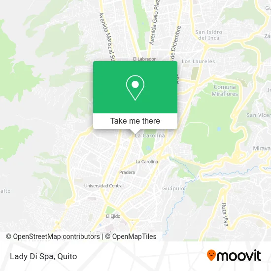 Lady Di Spa map