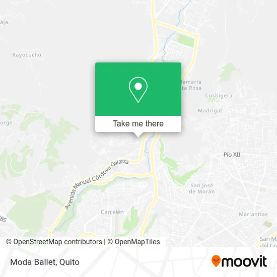 Moda Ballet map