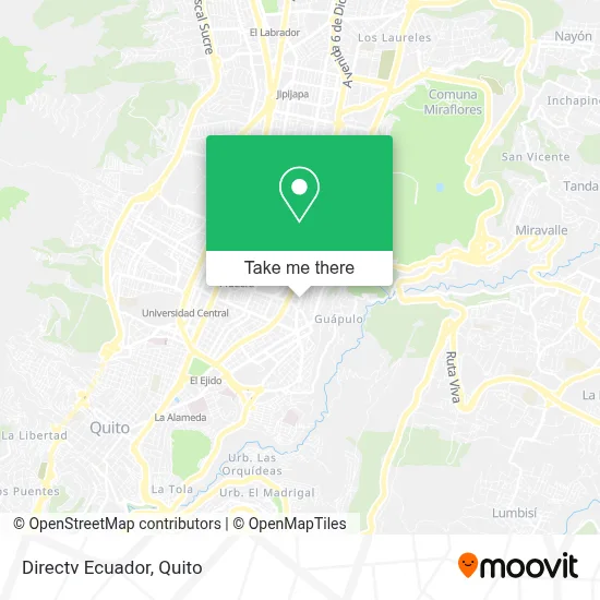 Directv Ecuador map