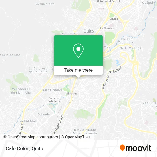 Cafe Colon map