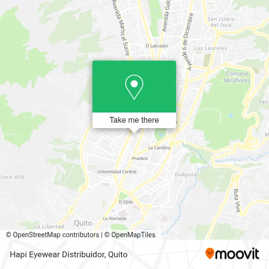Hapi Eyewear Distribuidor map