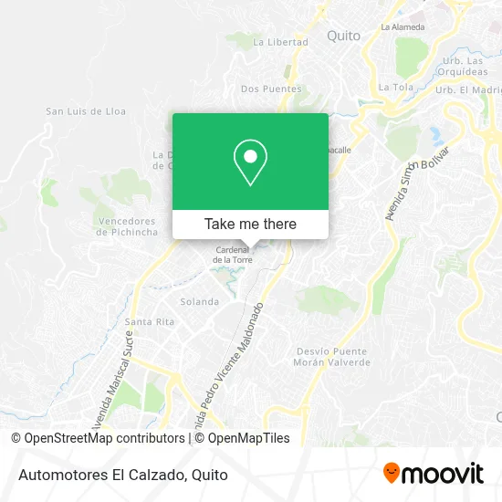 Automotores El Calzado map