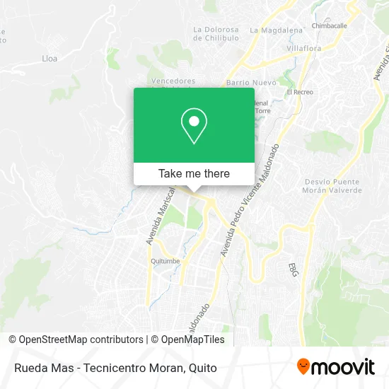 Rueda Mas - Tecnicentro Moran map