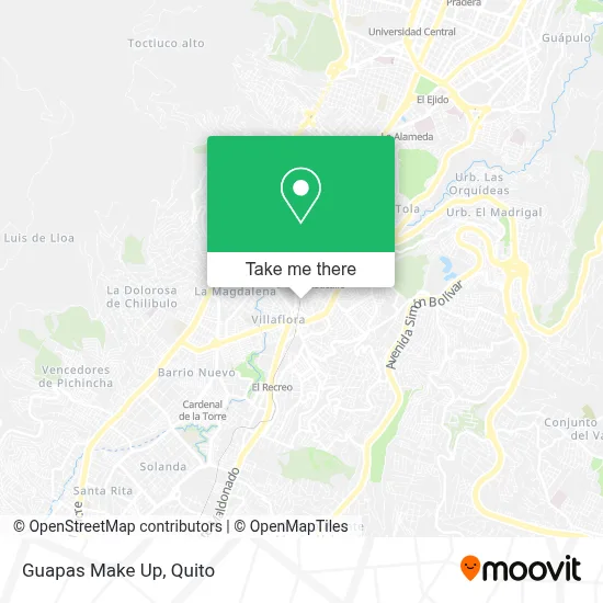 Guapas Make Up map