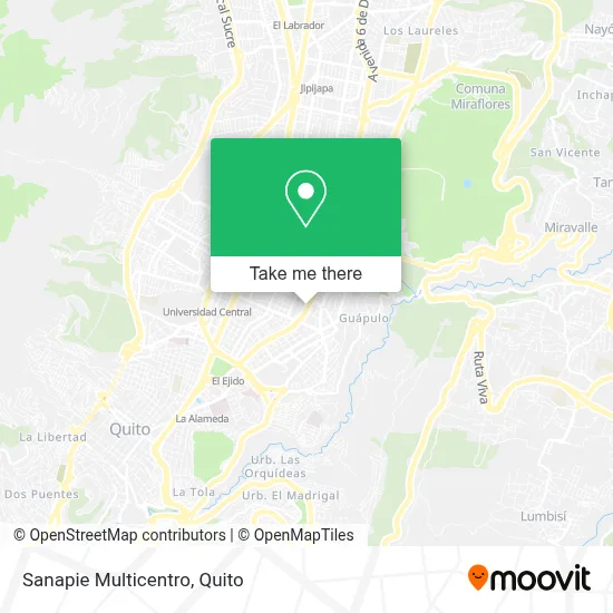 Sanapie Multicentro map