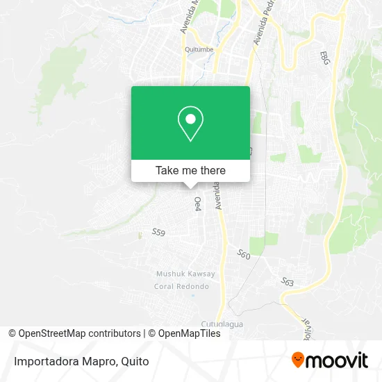 Importadora Mapro map