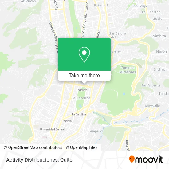 Activity Distribuciones map