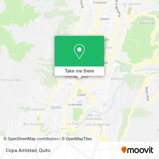 Copa Amistad map