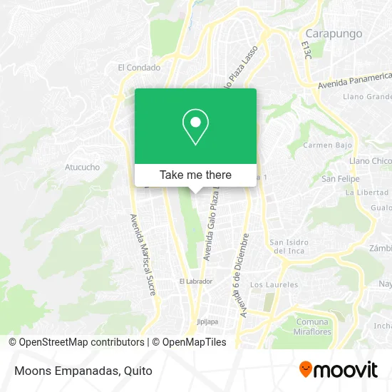 Moons Empanadas map