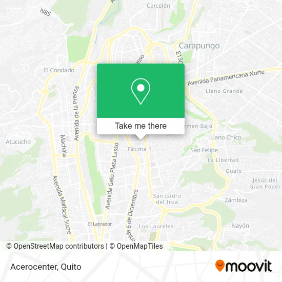 Acerocenter map