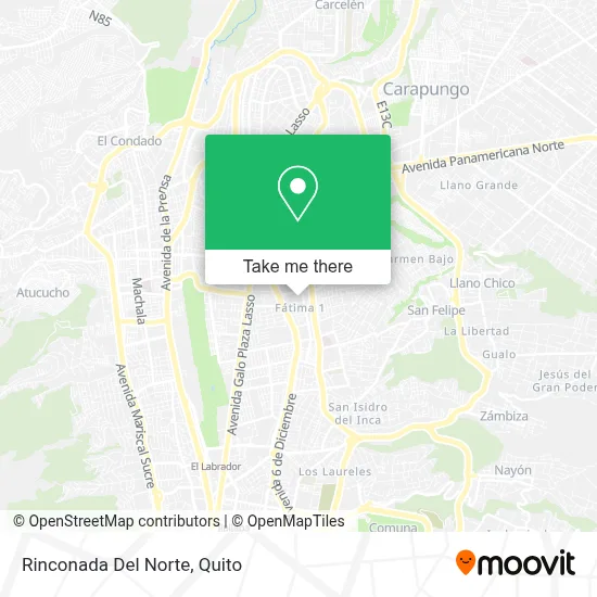 Rinconada Del Norte map