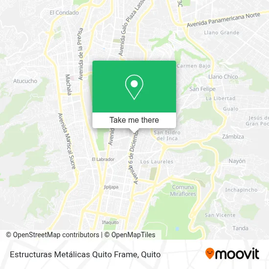 Estructuras Metálicas Quito Frame map