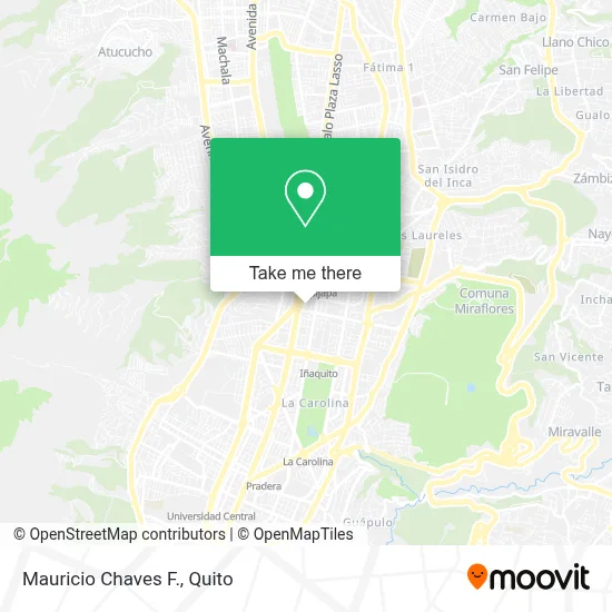 Mauricio Chaves F. map