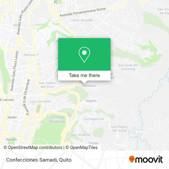 Confecciones Samadi map