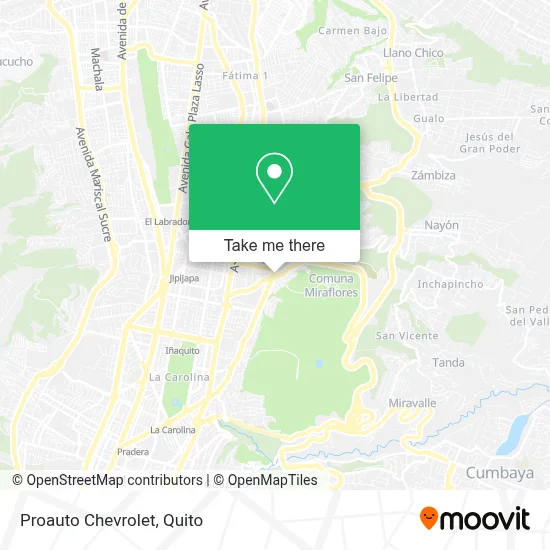 Proauto Chevrolet map