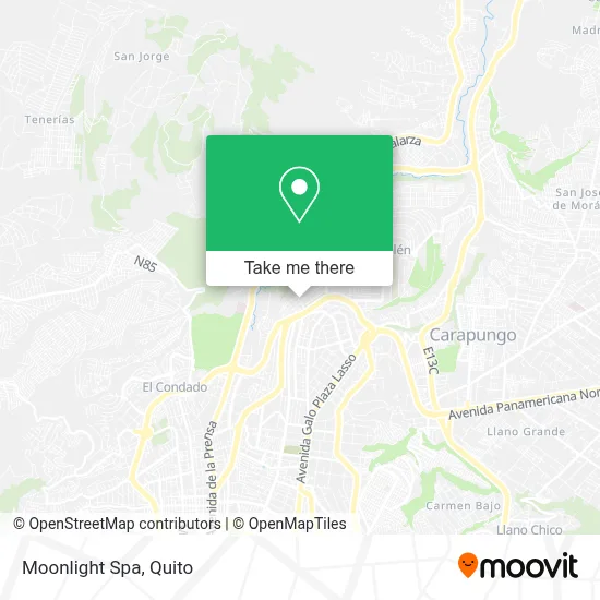 Moonlight Spa map