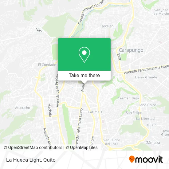 La Hueca Light map
