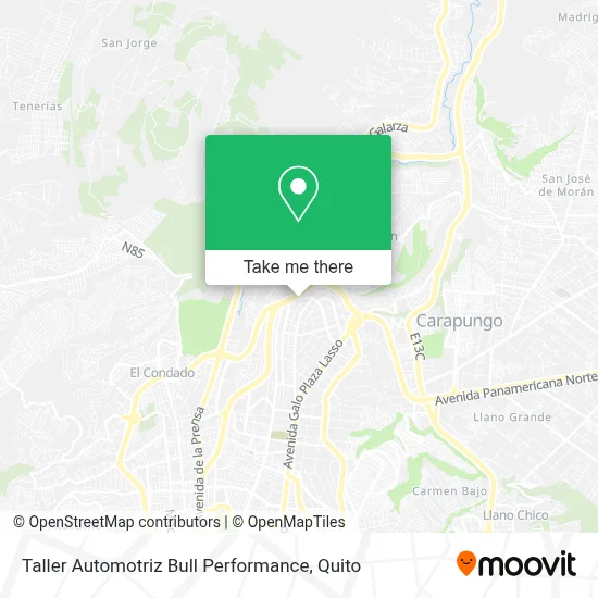 Taller Automotriz Bull Performance map
