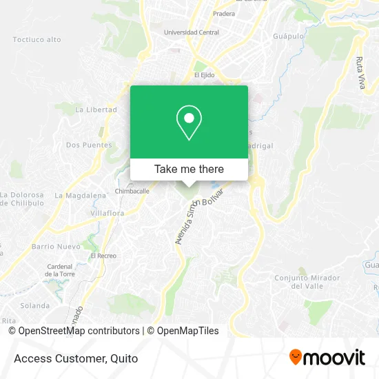 Access Customer map