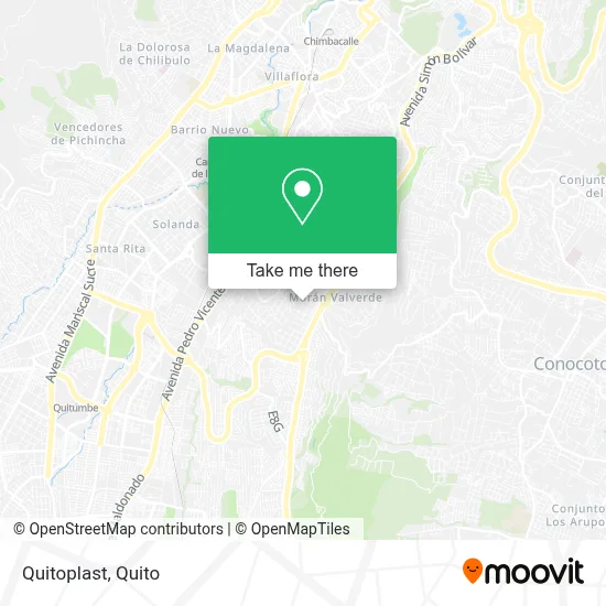 Quitoplast map