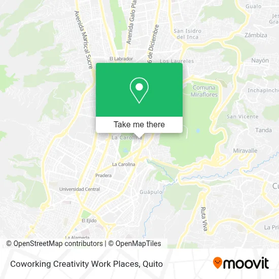 Coworking Creativity Work Places map