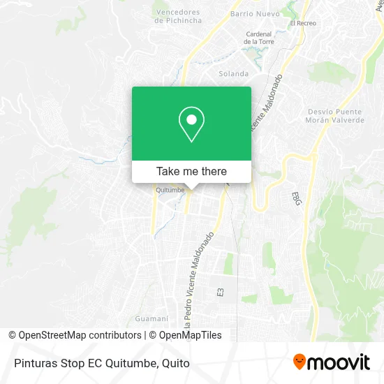 Pinturas Stop EC Quitumbe map