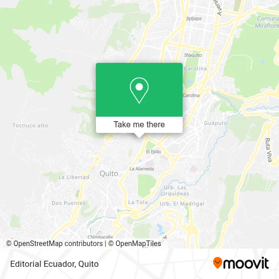 Editorial Ecuador map