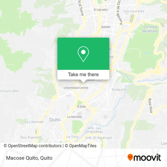 Macose Quito map