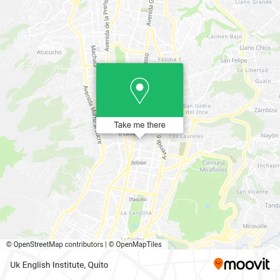 Uk English Institute map