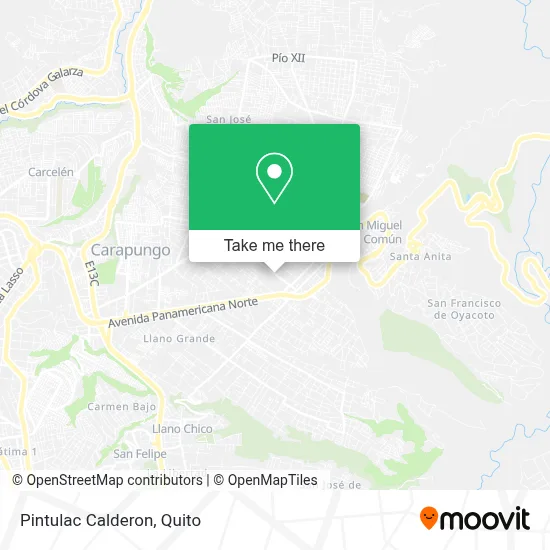 Pintulac Calderon map