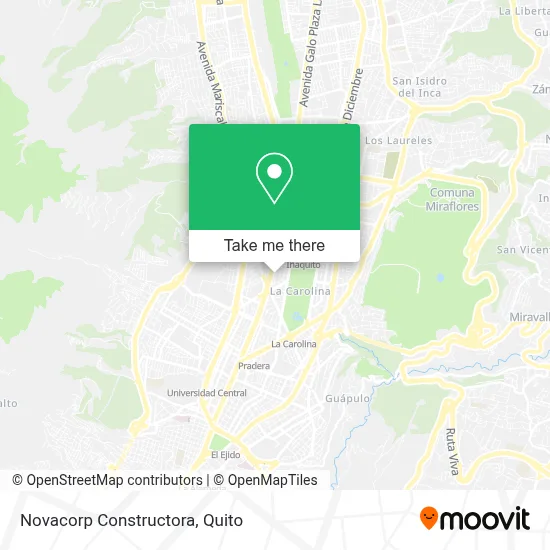 Novacorp Constructora map