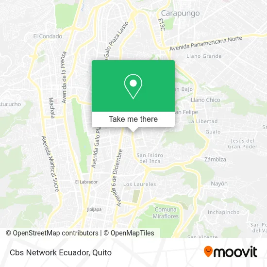 Cbs Network Ecuador map