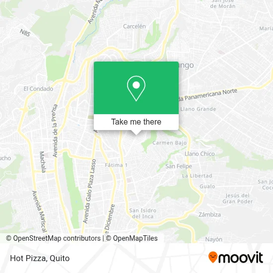 Hot Pizza map