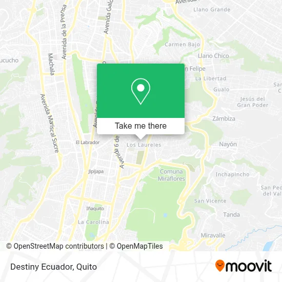 Destiny Ecuador map