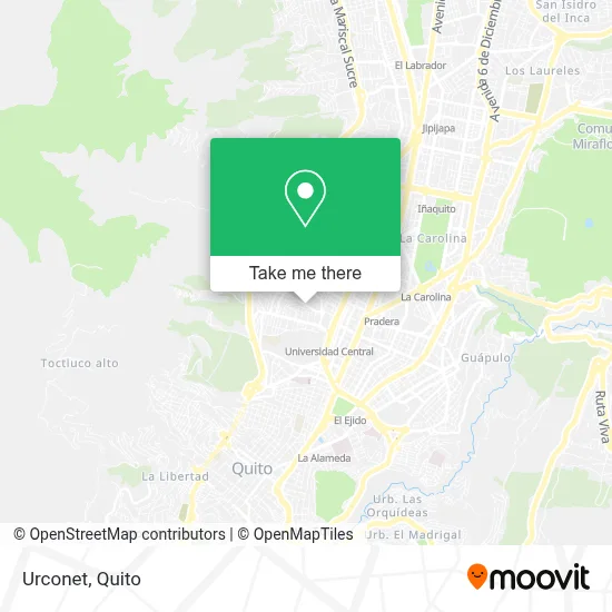 Urconet map