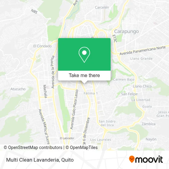 Multi Clean Lavanderia map