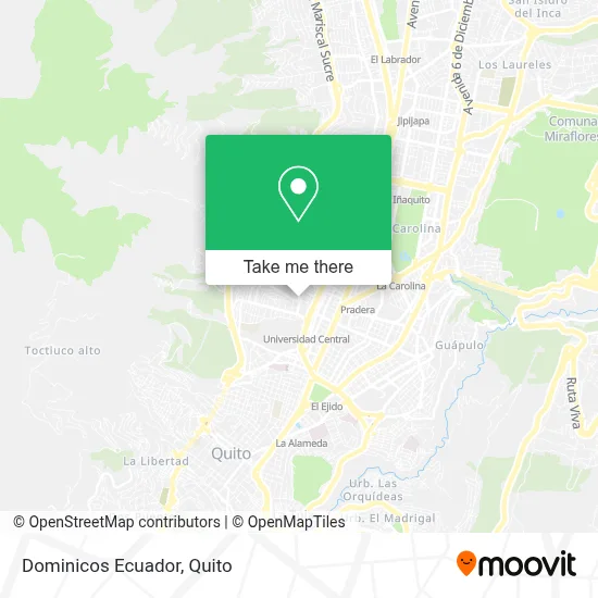 Dominicos Ecuador map