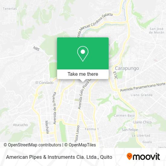 American Pipes & Instruments Cia. Ltda. map