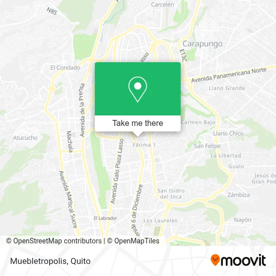 Muebletropolis map