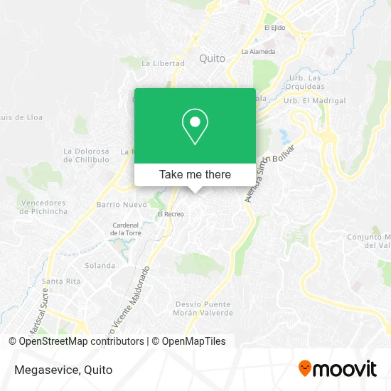 Megasevice map
