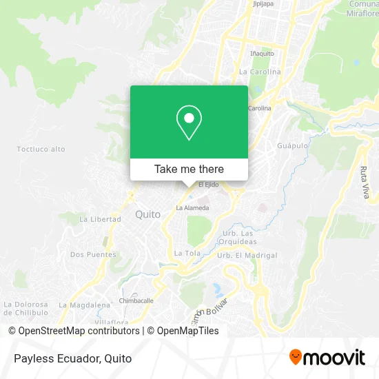 Payless Ecuador map