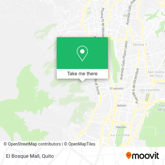 El Bosque Mall map