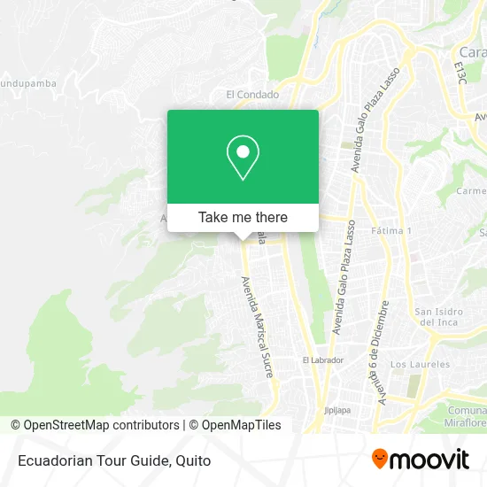 Ecuadorian Tour Guide map