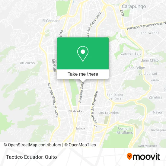 Tactico Ecuador map