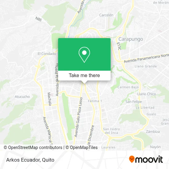 Arkos Ecuador map